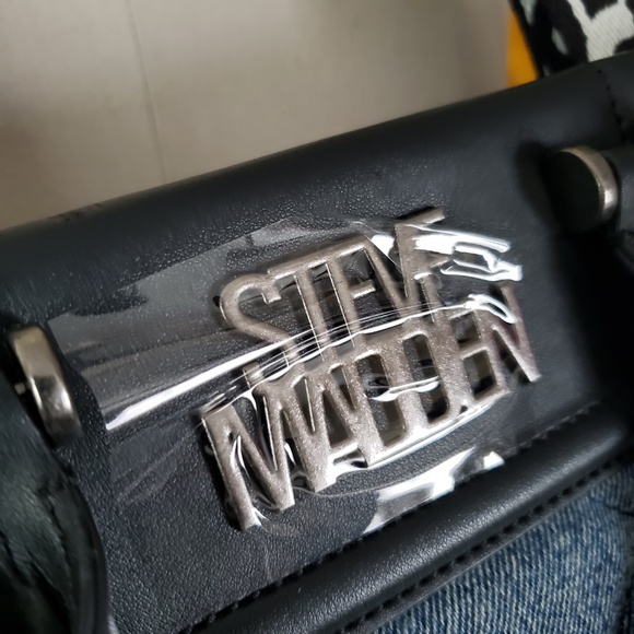 Steve Madden Denim Satchel Handbag NEW! - Picture 8 of 13